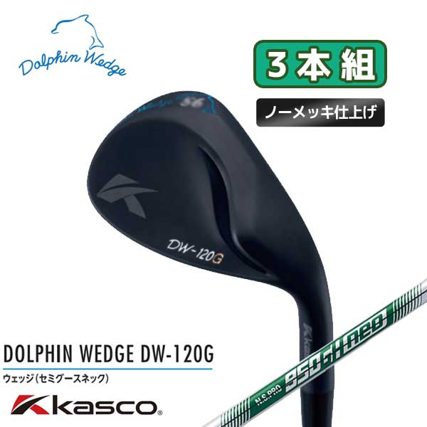 3本組【DW-120G BLK/ブラックノーメッキ】キャスコ ドルフィンウェッジ N.S.PRO 950GH neoスチール メンズ【12895】【00457】