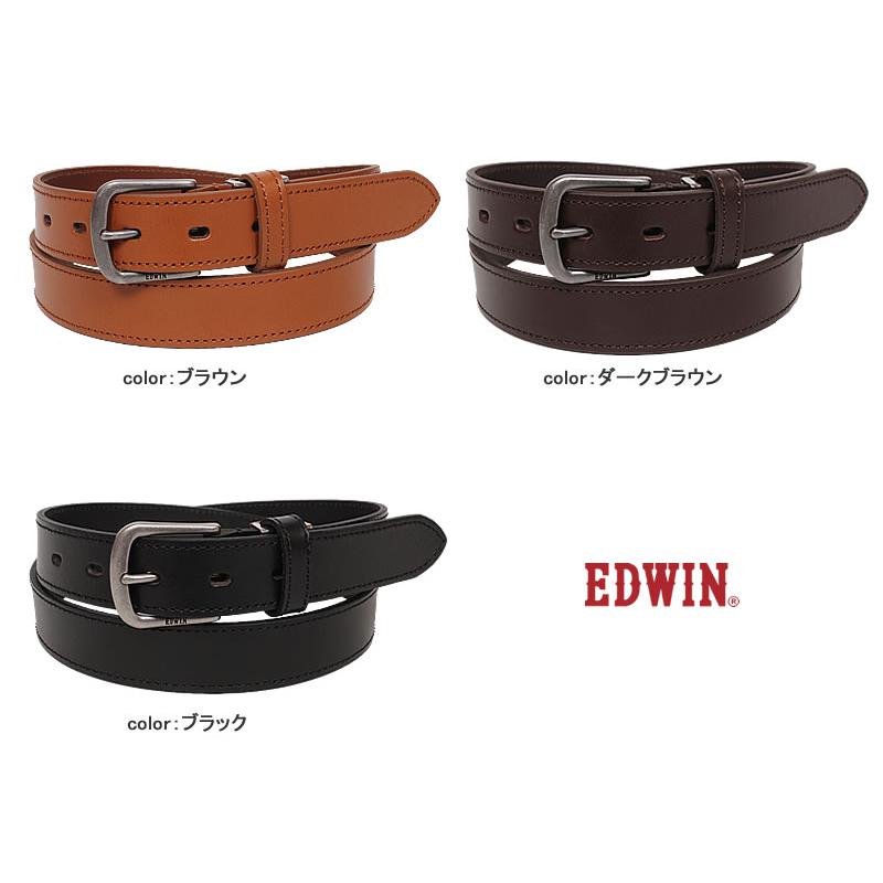 EDWIN エドウィン ステッチ レザー ベルト Stitch Leather Belt 30mm 3.0cm エドウイン 牛革 0111175｜axs-sanshin｜11