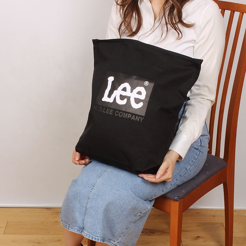 Lee Lee リー ボックスロゴトート/帆布 ライトカラートート