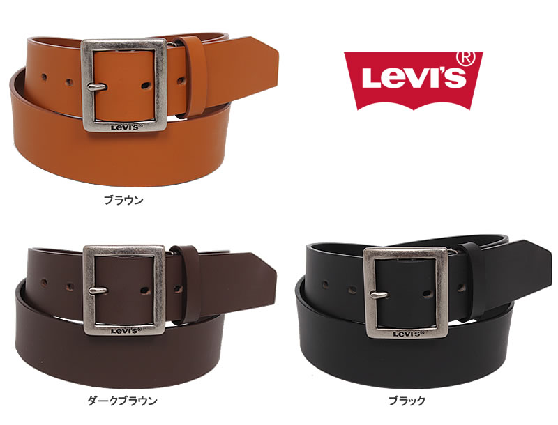 Levi's（リーバイス） ギャリソン レザーベルト 4.0cm 45mm 本革 牛革