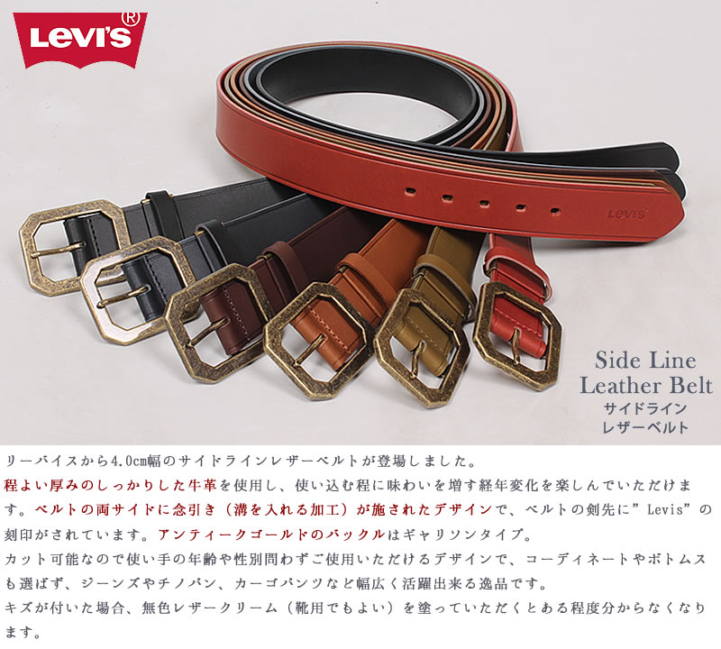 Levi's（リーバイス） アンティークゴールドバックル サイドライン
