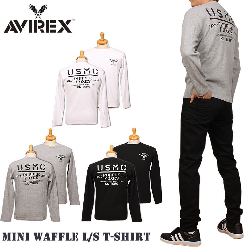 AVIREX 5%OFF アビレックス PURPLE FOXES クルーネック ミニ