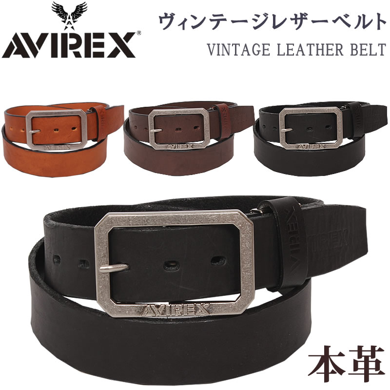 VINTAGE WORKS×AVIREX ダブルネーム　レザーベルト31 VINTAGE WORKS×AVIREX ダブルネーム レザーベルト31
