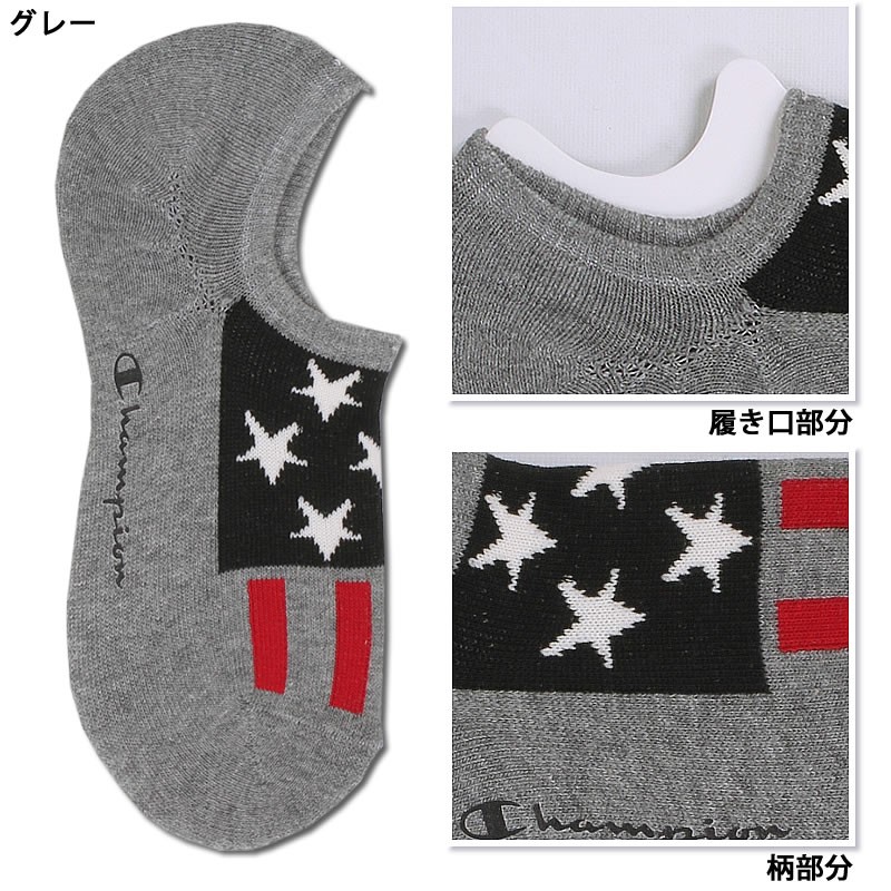 ハーフパイル ゴーストソックス(3足組)靴下 /champion