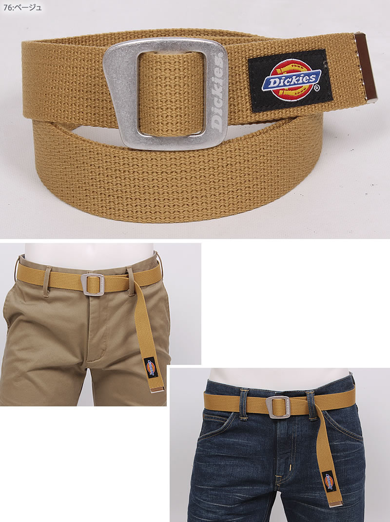 Dickies ディッキーズ Alumi Buckle Belt (アルミバックルベルト