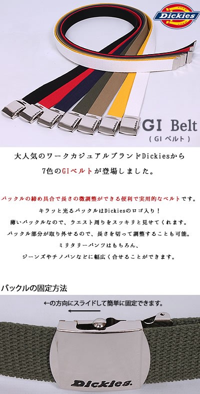 ネコポス（ポスト投函・日時指定不可）対応商品 GI Belt (GIベルト