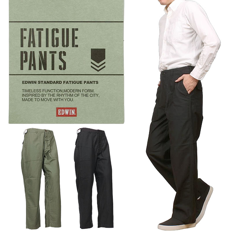 EDWIN（エドウィン） KHAKIS ファティーグパンツ ワイドテーパード