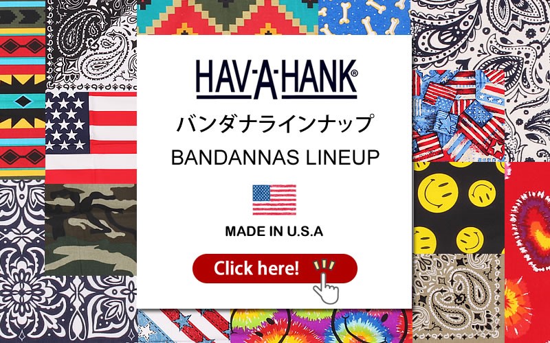 から厳選したHAV-A-HANK ハバハンク バンダナ（国旗）HAVAHANK_PAI218_PAI217 財布、帽子、ファッション小物 