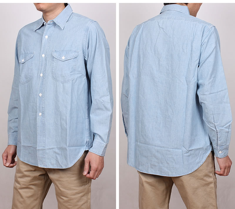 【10%OFF】Lee リー メンズ シャンブレー ワークシャツ LM7233 | Lee | 04