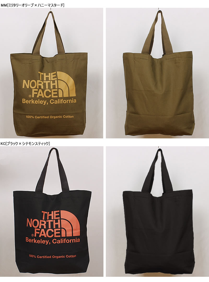 THE NORTH FACE ザ・ノース・フェイス ORGANIC COTTON TOTE オーガニックコットン トート NM82385