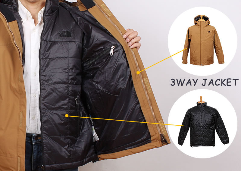 ≪ラスト1点!ユーティリティブラウン XLサイズ≫THE NORTH FACE ザ ノースフェイス カシウストリクライメイトジャケット CASSIUS TRICLIMATE JACKET NP62035