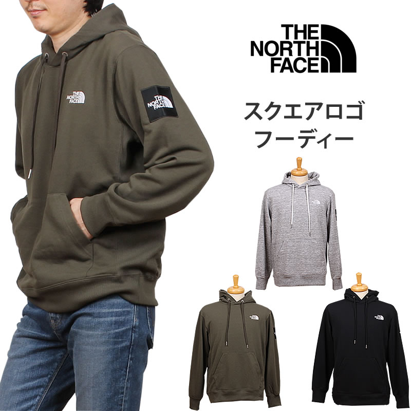 5%OFF THE NORTH FACE ザ・ノース・フェイス スクウェア　ロゴ フーディー SQUARE LOGO HOODIE スウェット  NT12230