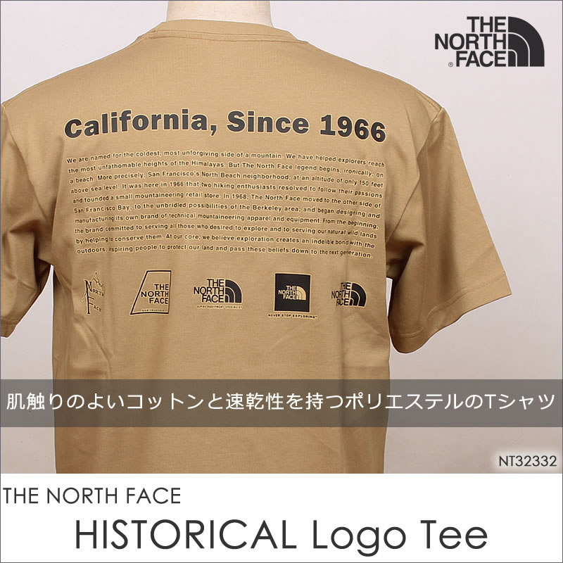 THE NORTH FACE ザ ノースフェイス S/S Historical Logo Tee ショートスリーブ　ヒストリカル ロゴ Tシャツ NT32332｜axs-sanshin｜02