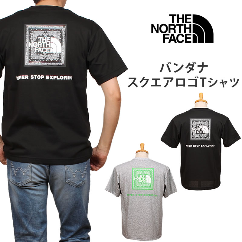 THE NORTH FACE ザ・ノース・フェイス S/S Bandana Square Logo Tee バンダナスクエアロゴ Tシャツ  ショートスリーブ NT32349