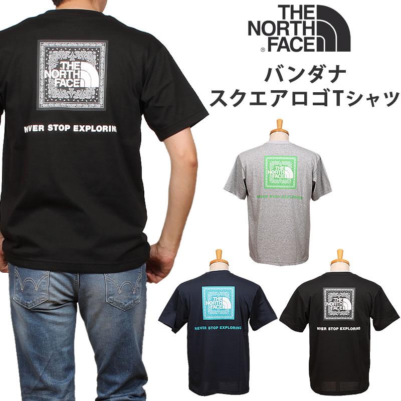 THE NORTH FACE ザ ノースフェイス S S Bandana Square Logo Tee バンダナスクエアロゴ Tシャツ ショートスリーブ NT32349