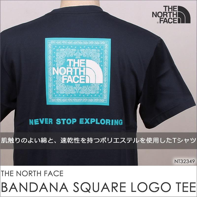 THE NORTH FACE ザ ノースフェイス S/S Bandana Square Logo Tee バンダナスクエアロゴ Tシャツ ショートスリーブ NT32349｜axs-sanshin｜02