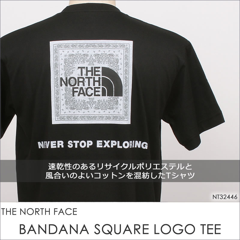THE NORTH FACE ザ・ノース・フェイス バンダナスクエアロゴ T