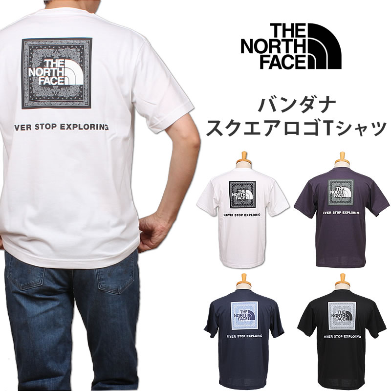 THE NORTH FACE �U�E�m�[�X�E�t�F�C�X �o���_�i�X�N�G�A���S T�V���c NT32446 �V���[�g�X���[�u S/S Bandana Square Logo Tee
