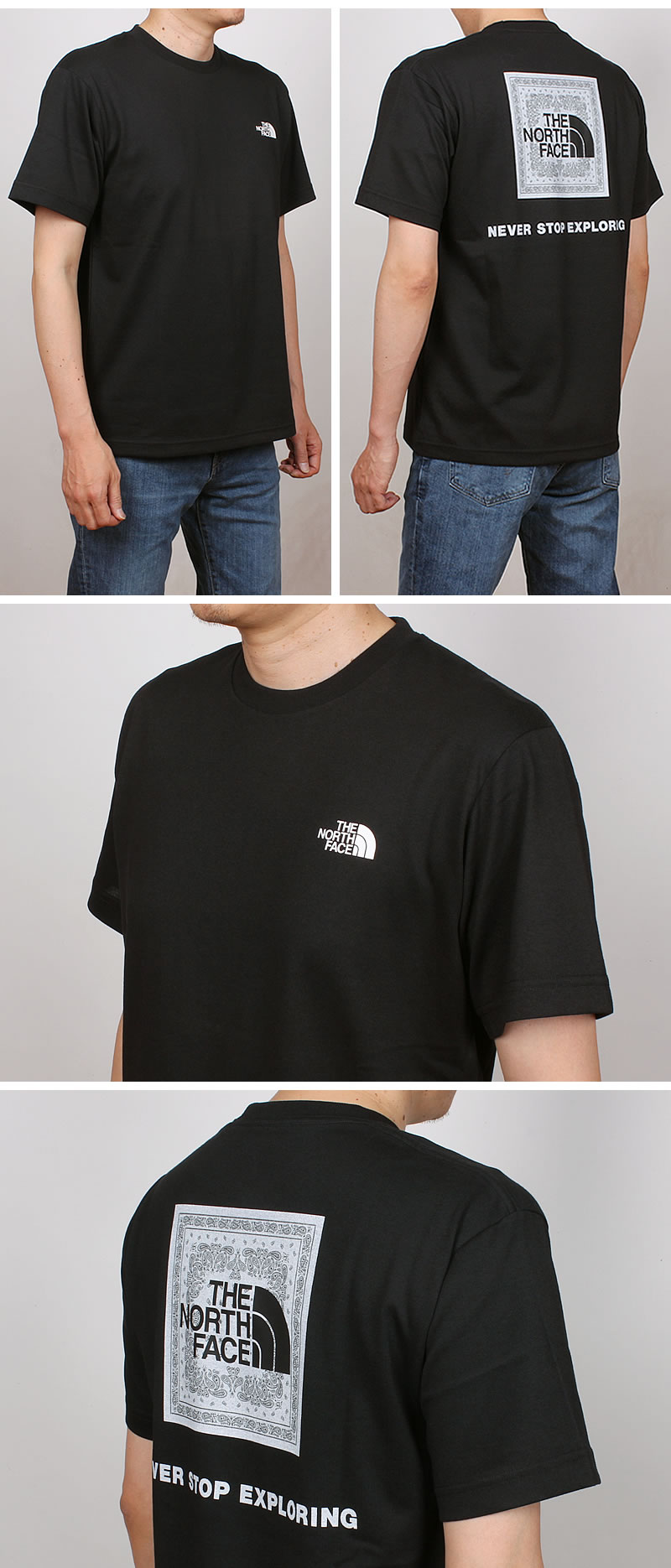 THE NORTH FACE ザ・ノース・フェイス バンダナスクエアロゴ T