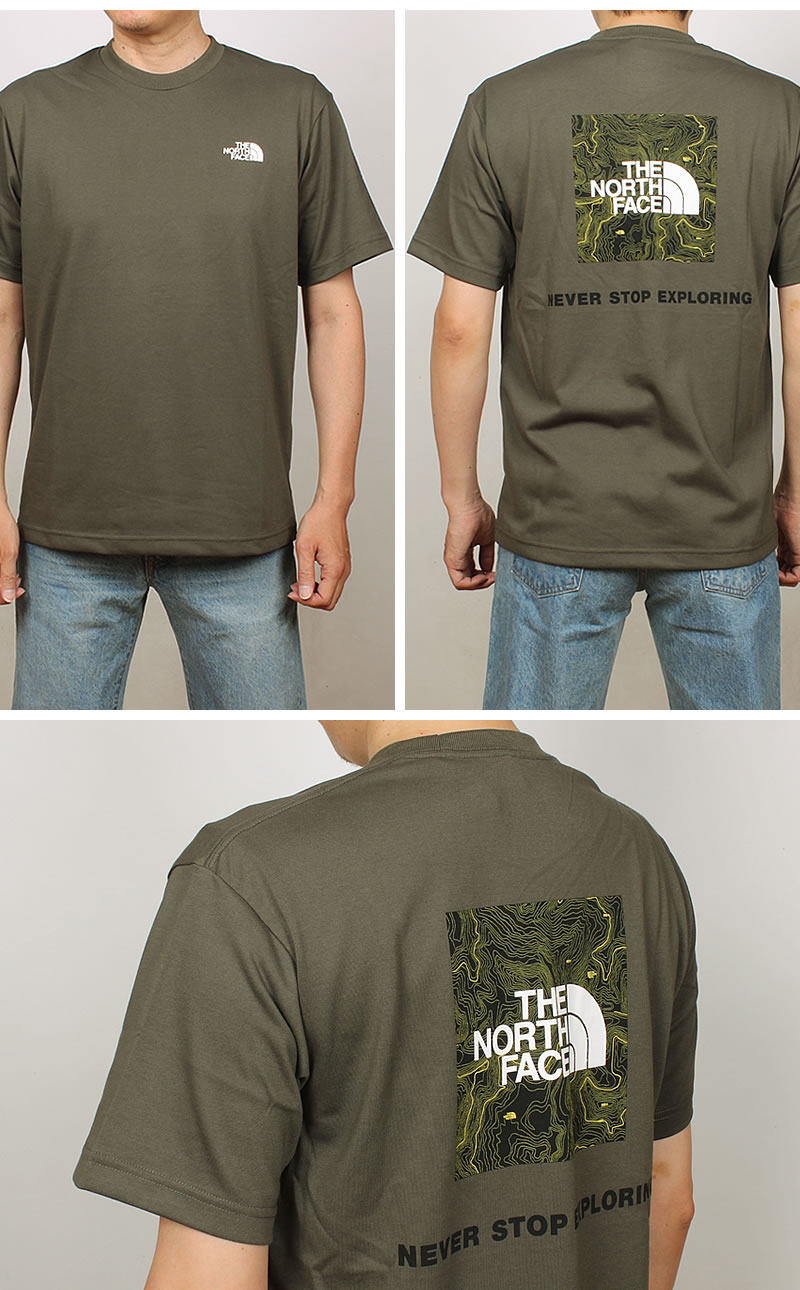 THE NORTH FACE（ザ ノースフェイス） バックスクエアトラバースロゴ T