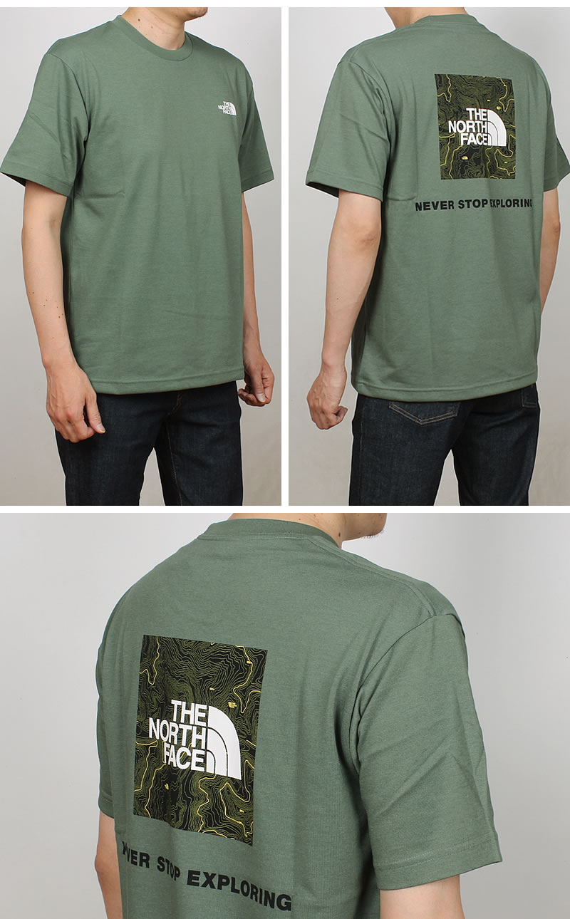 THE NORTH FACE（ザ ノースフェイス） バックスクエアトラバースロゴ T