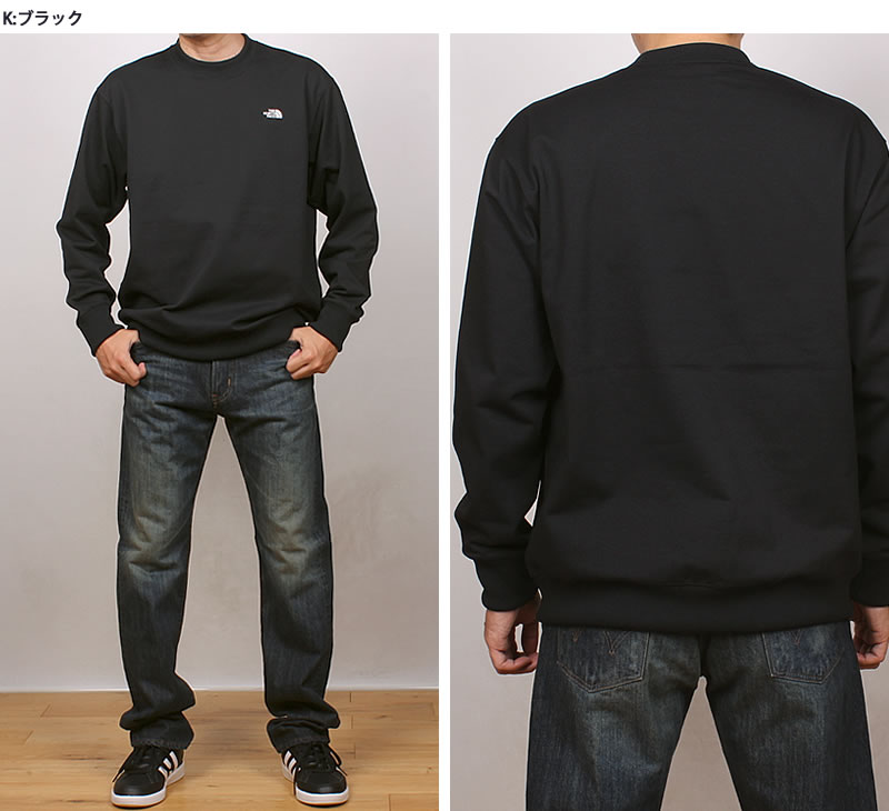 THE NORTH FACE（ザ ノースフェイス） スモールロゴ ヘザースウェット