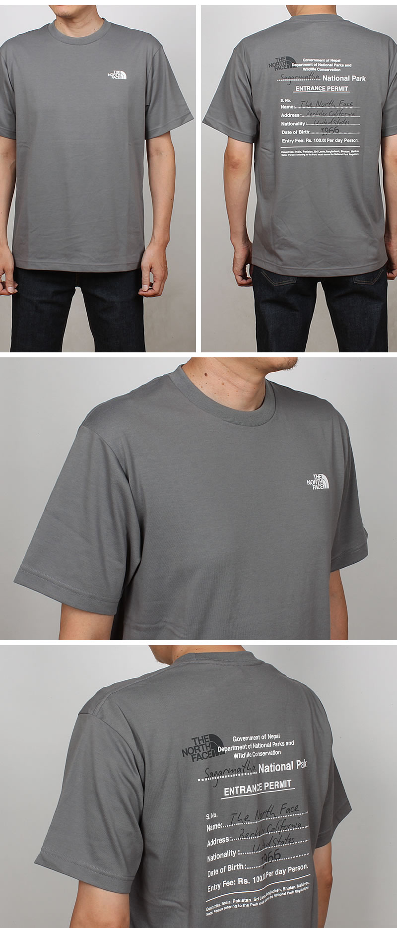 THE NORTH FACE エントランス パーミッションTシャツ 送料無料 公式】ショートスリーブエントランスパーミッションティー（ユニ