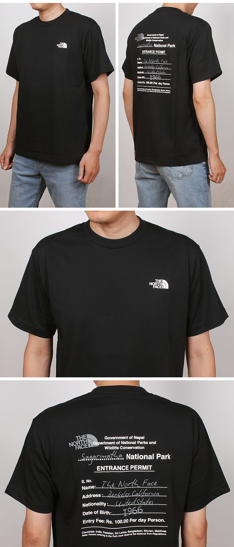 THE NORTH FACE エントランス パーミッションTシャツ 送料無料 公式】ショートスリーブエントランスパーミッションティー（ユニ