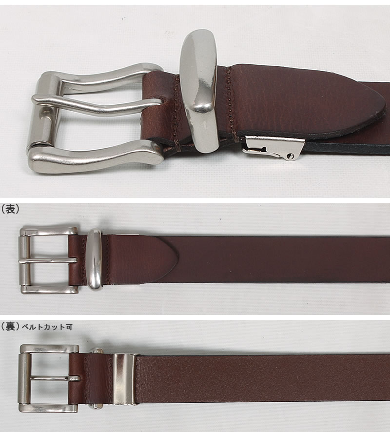 Wrangler（ラングラー） スタッズ レザー ベルト 3.5cm 35mm 本革 牛革
