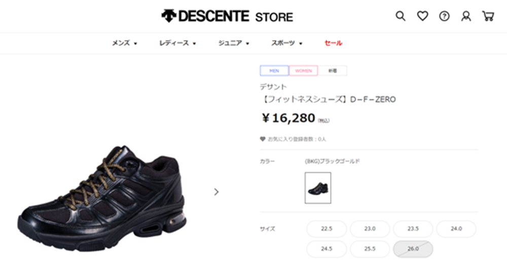 DESCENTE デサント D-F-ZERO ブラックゴールド BKG DP1SJB00BG