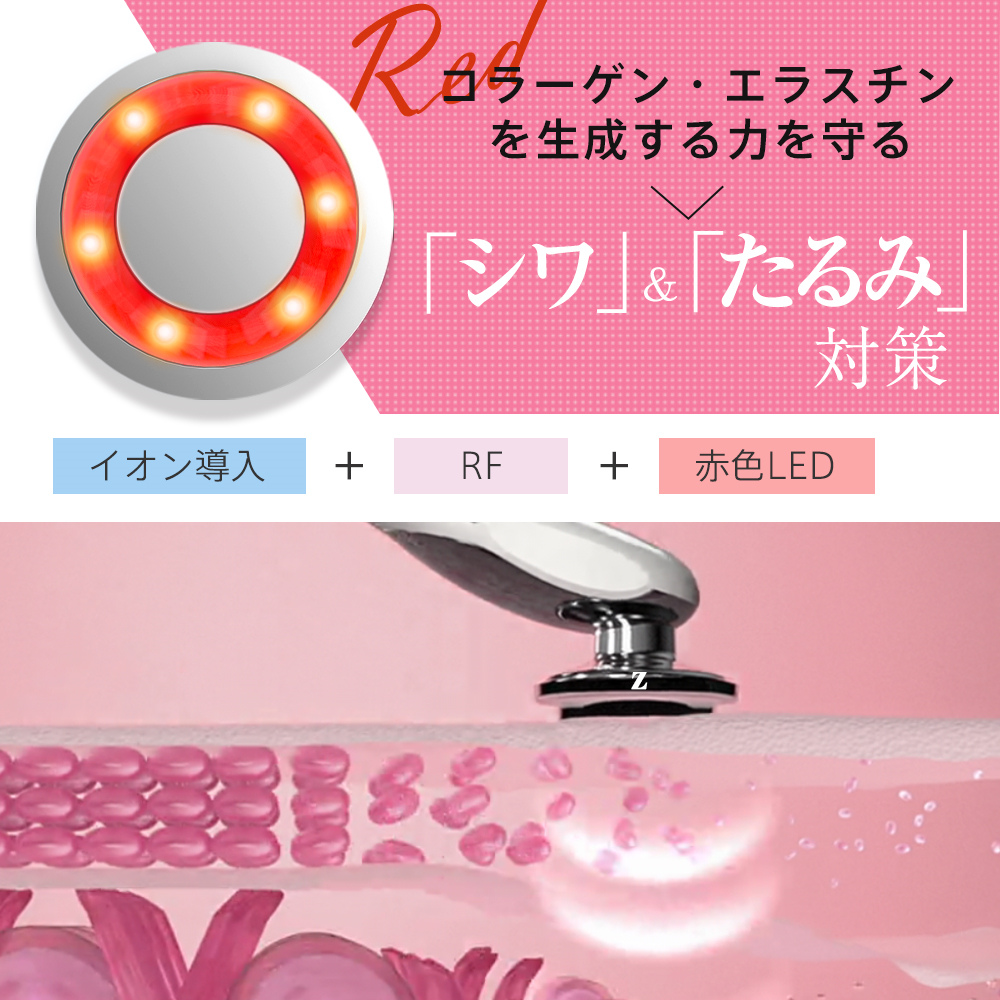Amazon.co.jp: 美顔器 EMS 美容器 RF美顔器 目元美顔器 1台多役