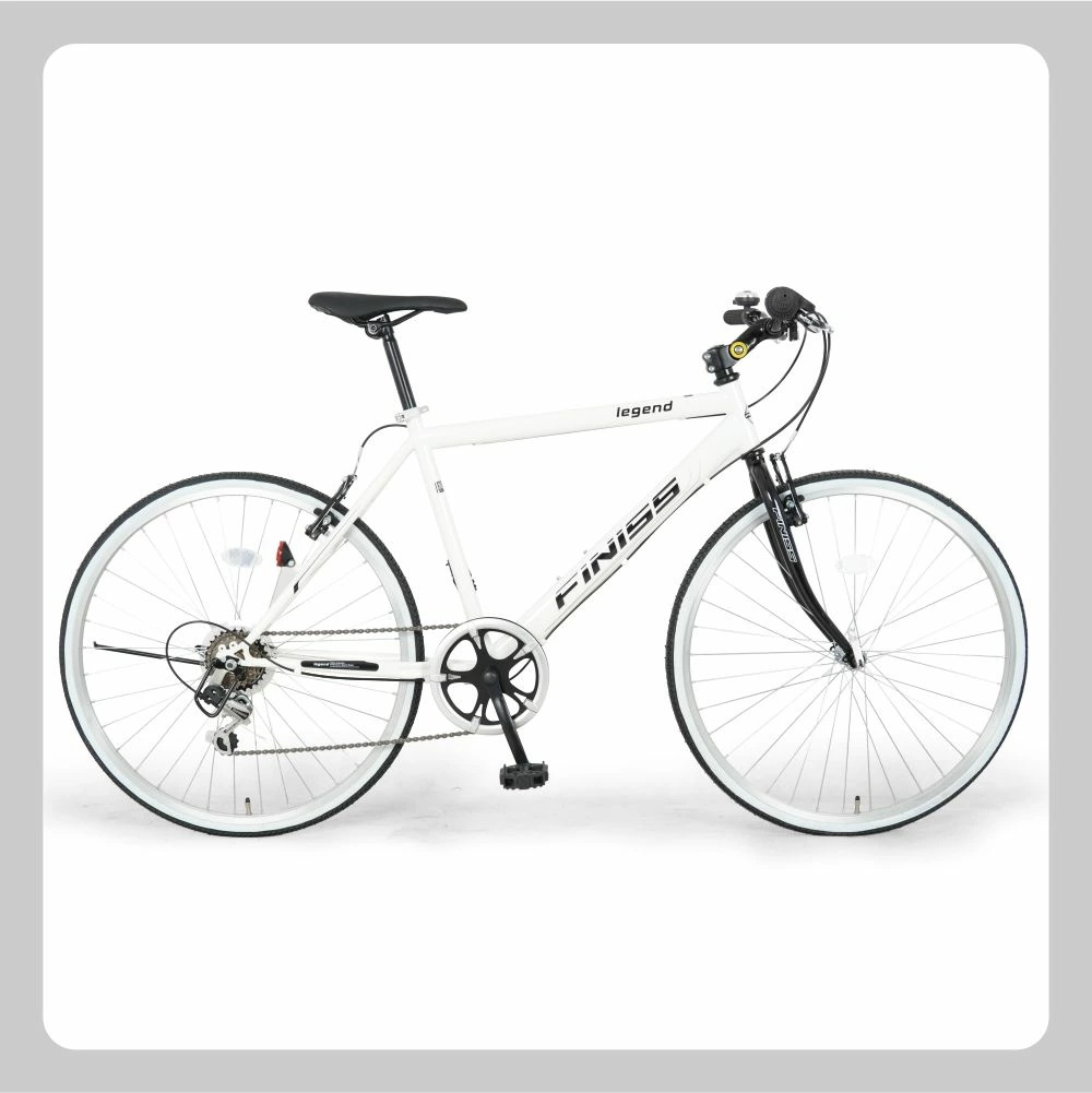 自転車 クロスバイク 700C 26インチ 6段変速機搭載3色 おしゃれ 軽量 