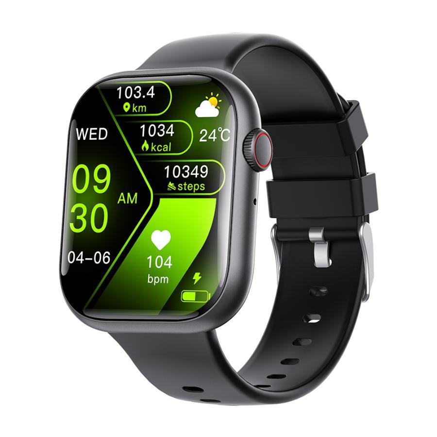 スマートウォッチ 日本製センサー 2024 血圧測定 心電図 血中酸素 24時間健康管理 着信通知 GPS連携 睡眠検測 心拍計 歩数計 高精度データ測定 iphone Android｜ayanoshojistore｜02
