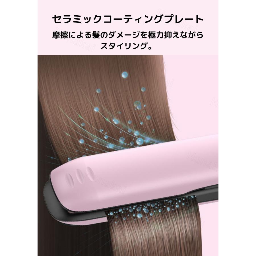 ヘアアイロン 4段階温度設定 急速加熱 コードレス ストレート ヘアアイロン 4段階温度設定 急速加熱 コードレス ストレート