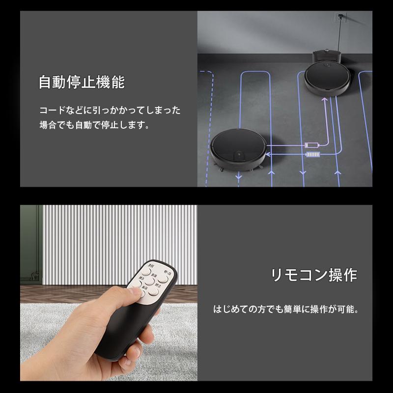 ロボット掃除機 超薄型 3000Pa強力吸引力 遠隔操作 衝突防止Wi-fi 静音 
