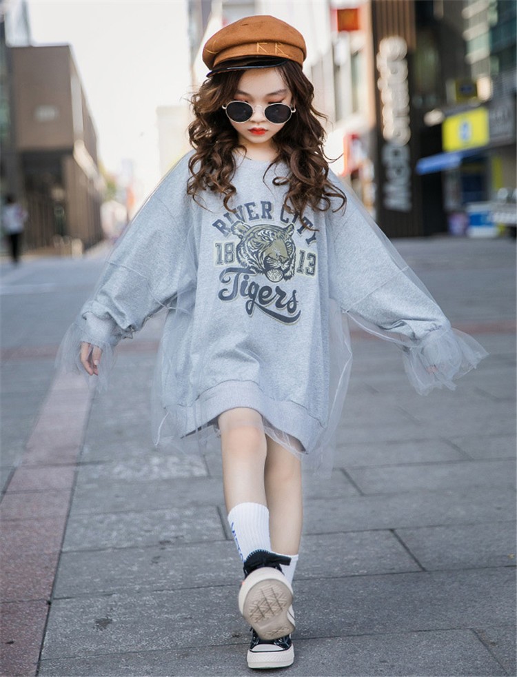 季節のおすすめ商品 KANGOL 150 女の子 チュニック丈 ロングTシャツ