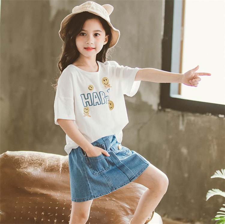 Tシャツ スカート 子供服 上下セット 子ども服 半袖 セットアップ セットアップ 2点セット 涼しい 女の子 夏服 夏 子供服 不規則 全品送料0円