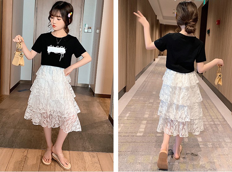 子供服 セットアップ キッズ 女の子 夏 2点セット 上下セット Tシャツ 半袖 レーススカート ロング丈 ジュニア おしゃれ 可愛い カジュアル 小学生 新品 150cm :y453926:アユストア - 通販 - Yahoo!ショッピング 子供服 セットアップ キッズ 女の子 夏 2点セット 上下セット Tシャツ 半袖 レーススカート ロング丈 ジュニア おしゃれ 可愛い カジュアル 小学生 新品 150cm :y453926:アユストア - 通販 - Yahoo!ショッピング