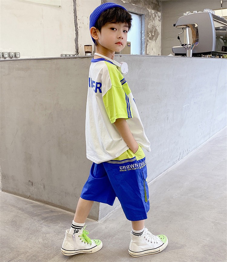 子供服 セットアップ キッズ 男の子 夏 上下セット 半袖Tシャツ ハーフパンツ 半ズボン 子供ジャージ ジュニア スポーツウェア おしゃれ 可愛い  カジュアル 新品 :y454445:アユストア - 通販 - Yahoo!ショッピング