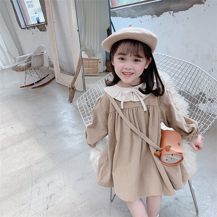 ワンピース キッズ 長袖 子供服 女の子 春秋 キッズワンピース 長袖ワンピース 無地 ベビー服 子供ドレス お姫様 おしゃれ 可愛い カジュアル  新品 90cm 100cm :y455394:アユストア - 通販 - Yahoo!ショッピング