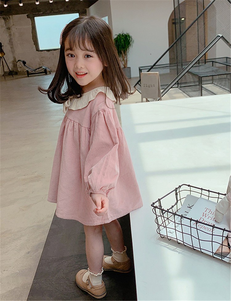 ワンピース キッズ 長袖 子供服 女の子 春秋 キッズワンピース 長袖ワンピース 無地 ベビー服 子供ドレス お姫様 おしゃれ 可愛い カジュアル  新品 90cm 100cm :y455394:アユストア - 通販 - Yahoo!ショッピング