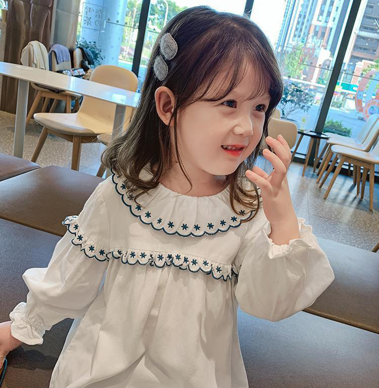 ブラウス キッズ 長袖 韓国子供服 女の子 トップス シャツ フリル 春服 子供服 Tシャツ 普段着 ベビー服 カジュアル 可愛い おしゃれ お出かけ  通学着 新品 90 :y456814:アユストア - 通販 - Yahoo!ショッピング