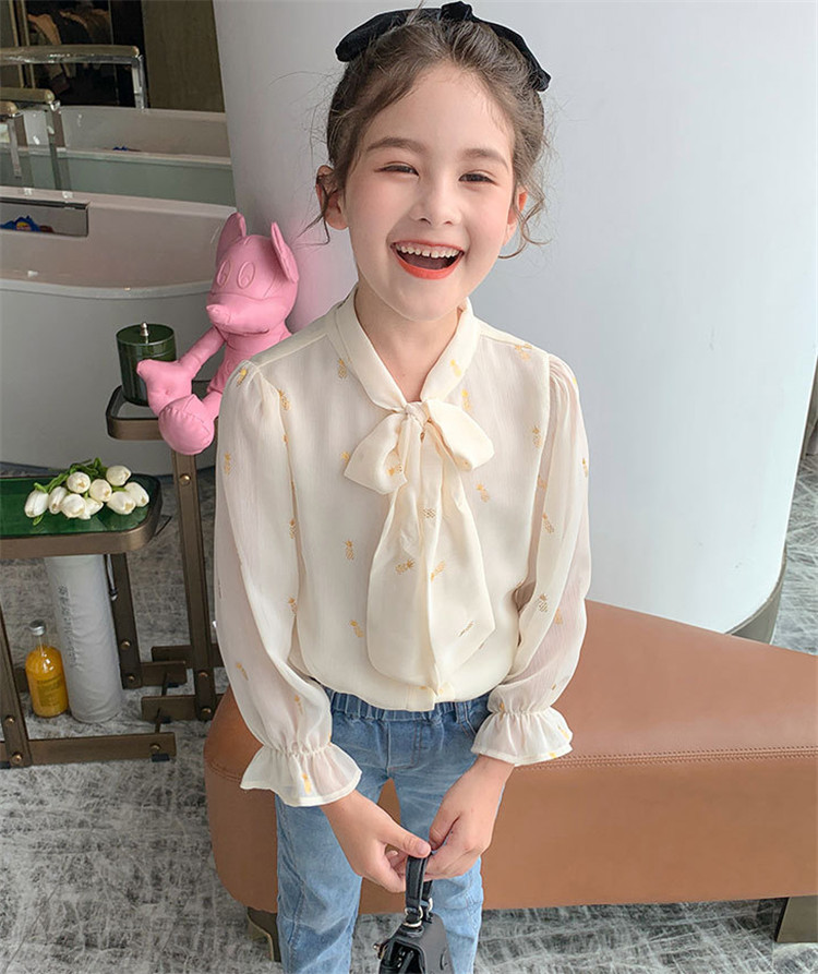 ブラウス キッズ 長袖 韓国子供服 女の子 トップス レース リボン 春服 子供服 Tシャツ 普段着 ベビー服 カジュアル 可愛い おしゃれ お出かけ  通学着 新品 150 :y456816:アユストア - 通販 - Yahoo!ショッピング