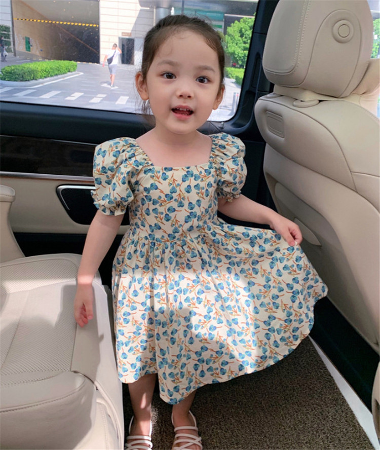 子供服 ワンピース キッズ 女の子 春夏 半袖 花柄ワンピース 韓国子ども服 オールインワン 子供ドレス dress ベビー服 お姫様 おしゃれ  可愛い カジュアル 新品 :y456941:アユストア - 通販 - Yahoo!ショッピング