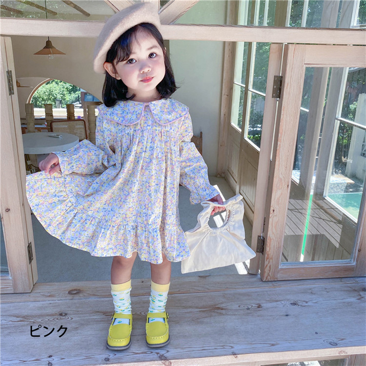 子供服 ワンピース キッズ 韓国子供服 女の子 春服 長袖ワンピース 花柄 子供ドレス dress 子ども服 ベビー服 お姫様 おしゃれ 可愛い  カジュアル 新品 90 100 :y456947:アユストア - 通販 - Yahoo!ショッピング