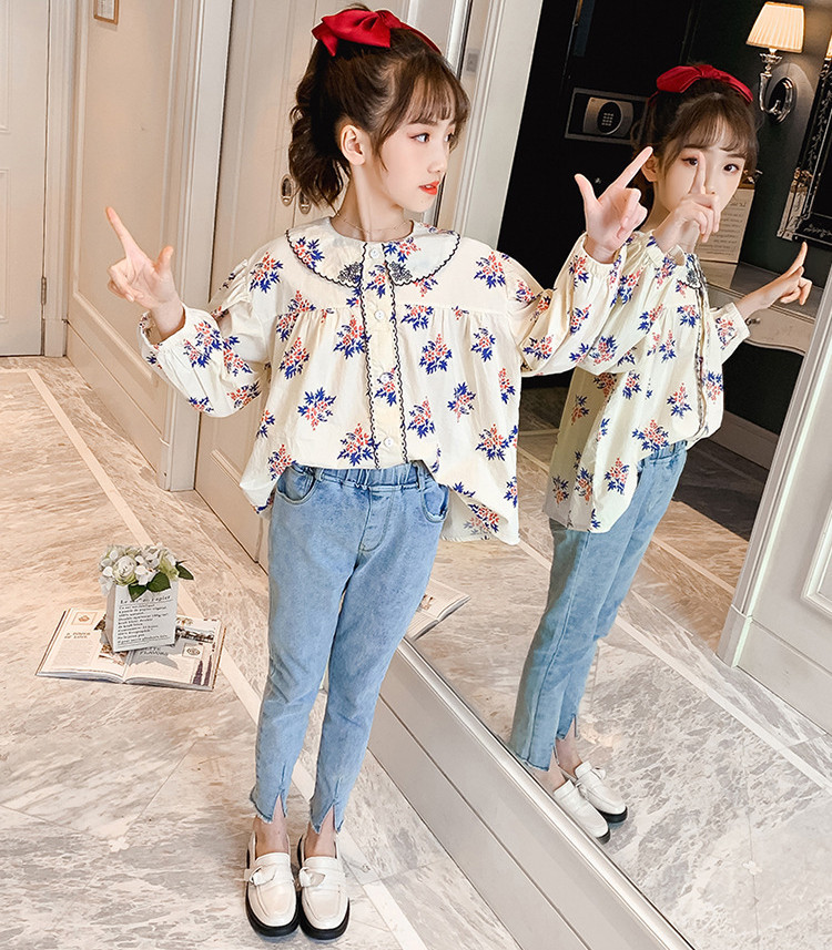 子供服 セットアップ 女の子 キッズ 長袖 春秋 上下セット 韓国子供服 ジュニア ボーダー柄 パーカー デニムオーバーオール 可愛い おしゃれ 通学着 オンラインショップ