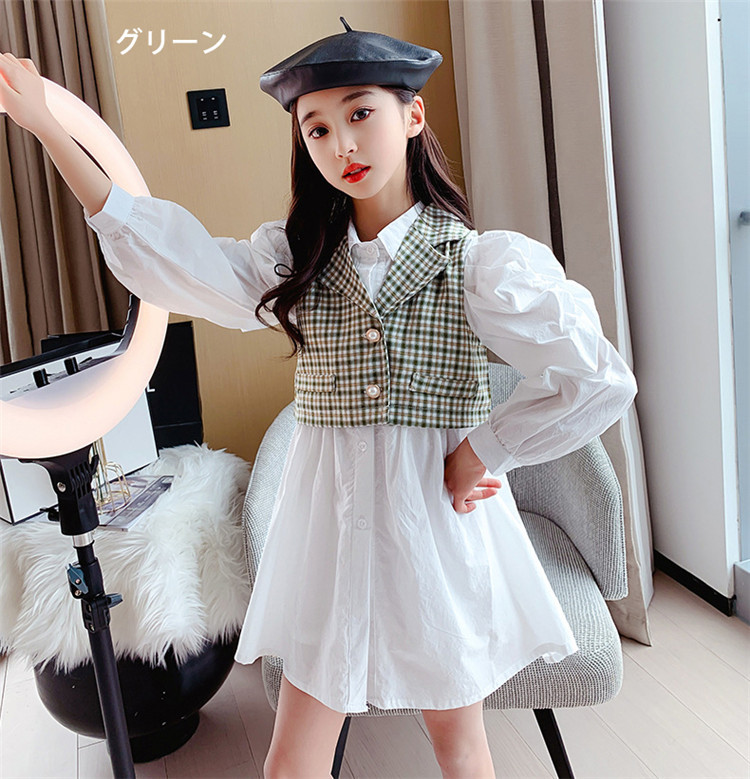 シンプル可愛いボーダーセットアップ 女の子 長袖セットアップ 秋服 冬服 春服