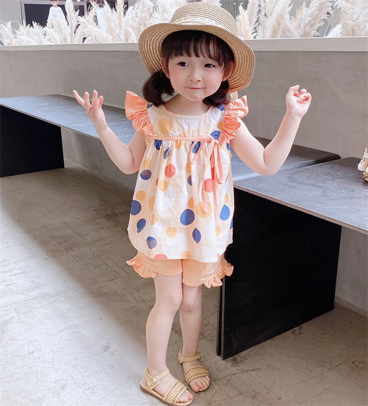 市場 70cm 子供服 女の子 ショート ベビー服 100cm 80cm 男の子 水玉柄 サロベット 夏服 メール便送料無料 90cm