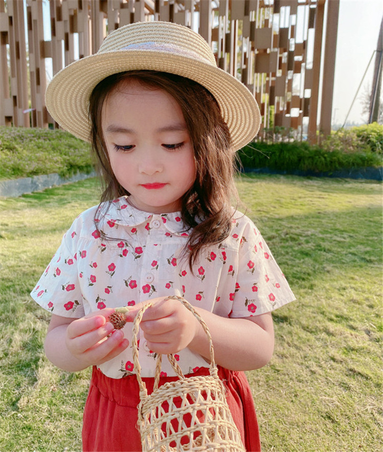 12周年記念イベントが 韓国子供服イエロー花柄セットアップ90シャツ
