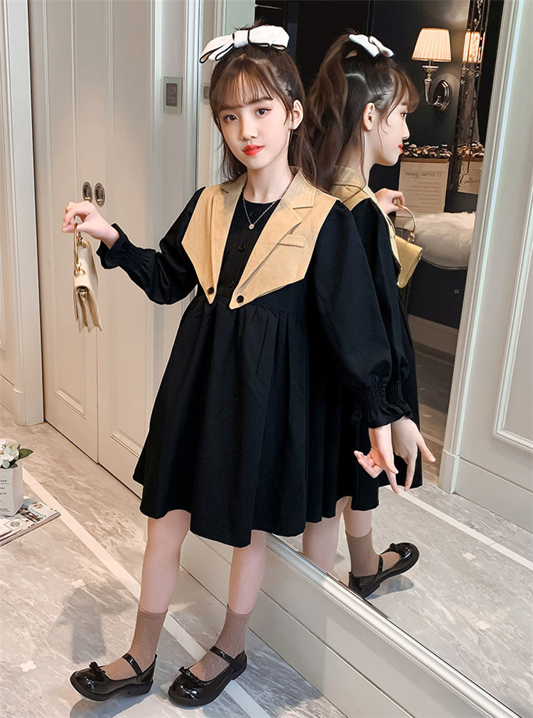 子供服 ワンピース 女の子 韓国子供服 秋服 長袖 シャツワンピース キッズ ダンス衣装 子供ドレス 結婚式 誕生日 七五三 お姫様 ベビー服  おしゃれ 可愛い 160 :y458931:アユストア - 通販 - Yahoo!ショッピング